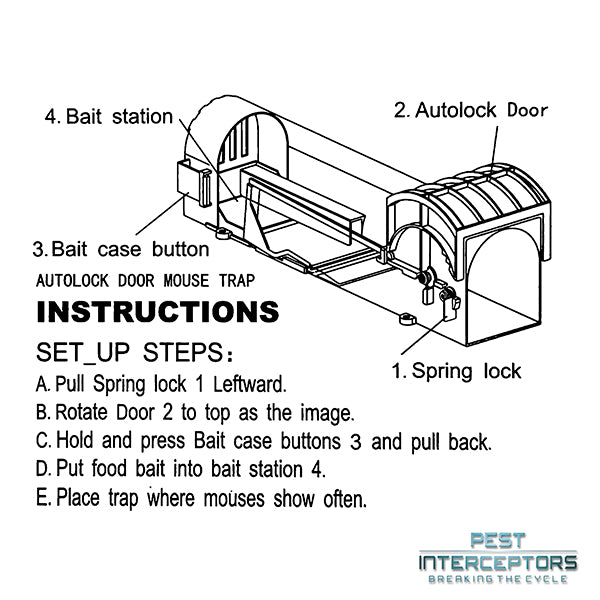Humane Live Capture Mouse Trap - 1 Pack
