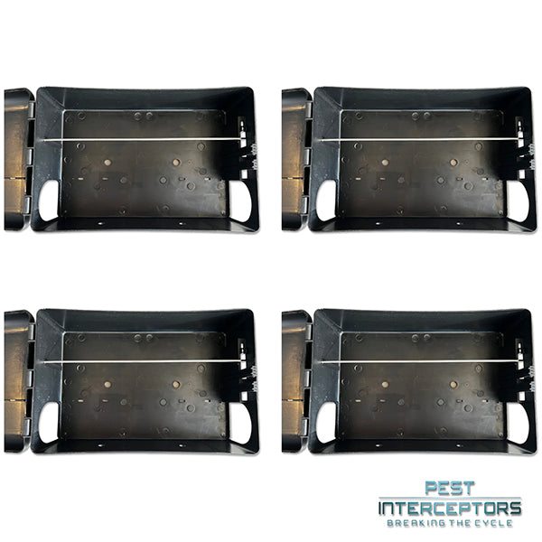 Rat Bait Stations x 4 - Tamper-proof, Child-safe, Pet-safe (4) pack from Pest Interceptors V2 (TRAPS NOT INCLUDED)