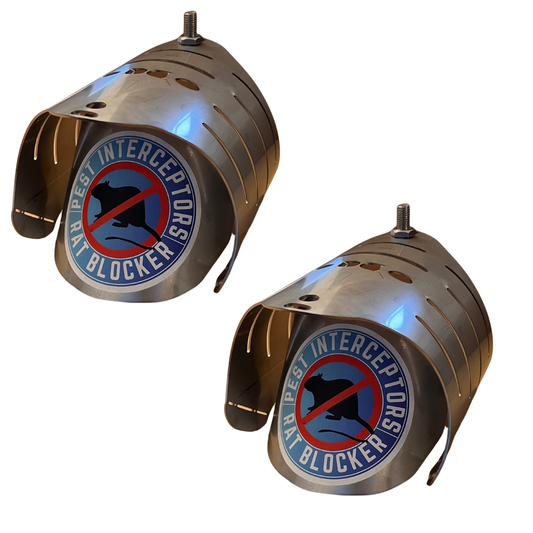 2X 6 inch stainless steel none-return valve rat blocker