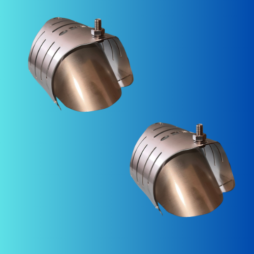 2X 6 inch stainless steel none-return valve rat blocker