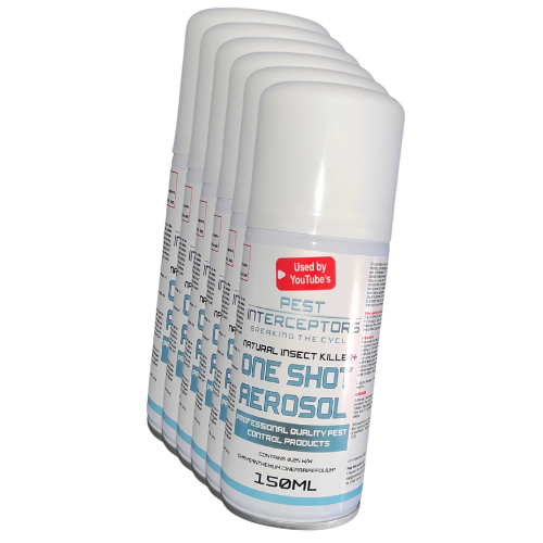 6 x ONE SHOT AEROSOL INSECTICIDAL SPACE FOGGER by Pest Interceptors