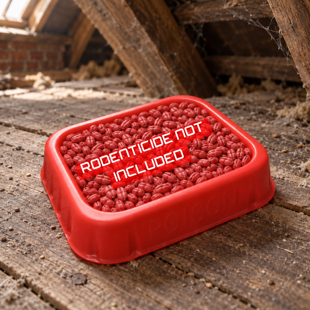 10 X Medium Bait Trays Ideal for Mouse And Rat Poison - Multiple use Tray For use in Lofts and voids Suitable for grain baits and sachet baits.