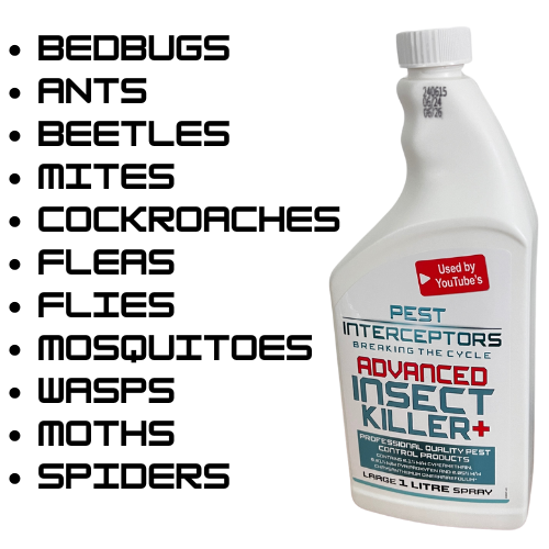 1 Litre ADVANCED INSECT KILLER + 3 active ingredients including an IGR! By Pest Interceptors