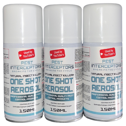 3 x ONE SHOT AEROSOL INSECTICIDAL SPACE FOGGER by Pest Interceptors