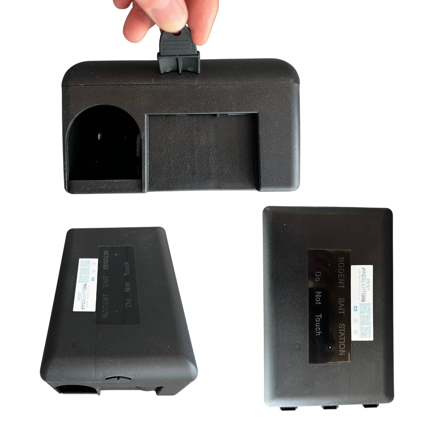 4x Rat Bait Stations + 4x Blue Bar Rat Trap Included, Tamper proof, Child safe , pet safe (4) pack from Pest Interceptors V2