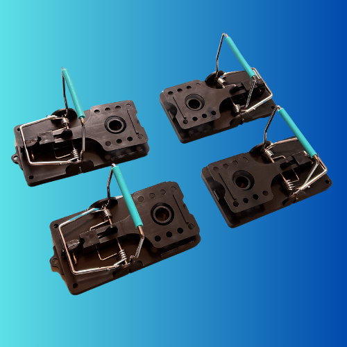 4x Rat Traps - The Blue Bar Snap Back Rat Trap from Pest Interceptors!