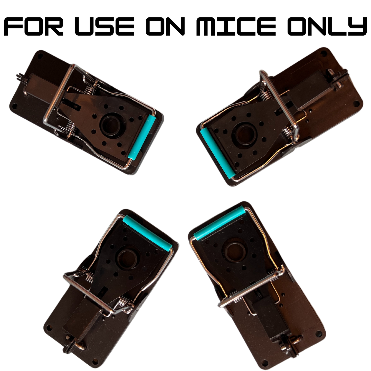 4x Mouse Traps - The Blue Bar Snap Back Trap from Pest Interceptors!