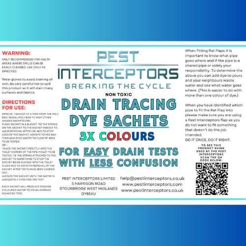 DRAIN DYE MULTI PACK (3 x sachets of different colour.)