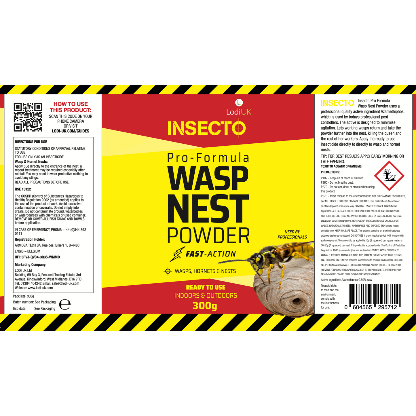 Wasp Nest Powder - Fast-Action (used by professionals) 300g