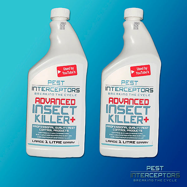 2 Pack ADVANCED INSECT KILLER  1 Litre+ 3 active ingredients including an IGR! By Pest Interceptors