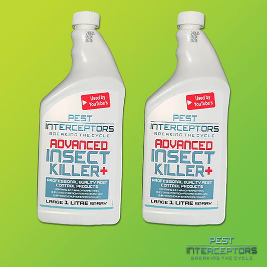 2 Pack ADVANCED INSECT KILLER  1 Litre+ 3 active ingredients including an IGR! By Pest Interceptors