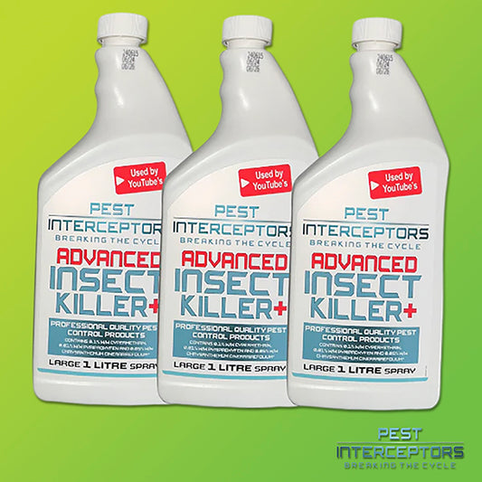 3 Pack ADVANCED INSECT KILLER 1 Litre  + 3 active ingredients including an IGR! By Pest Interceptors