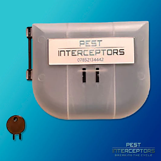 1 x Mouse Bait Station with the Pest Interceptors Blue Bar Mouse Trap included!