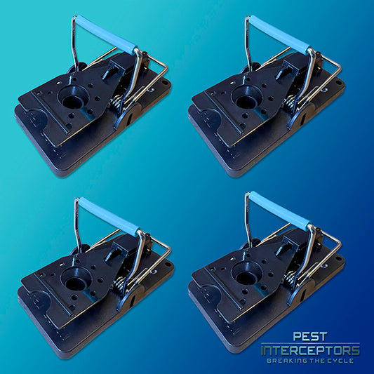 4 x Mouse Traps - The Blue Bar Snap Back Trap from Pest Interceptors!
