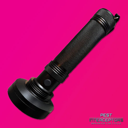 UV Torch Light Blacklight Flashlight (100 LED) for Tracking Rodents - Rats/Mice/Squirrels for Tracing Pests Inside Home