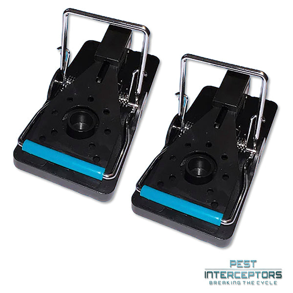 2 x Mouse traps - The Blue Bar Snap Back Trap from Pest Interceptors!