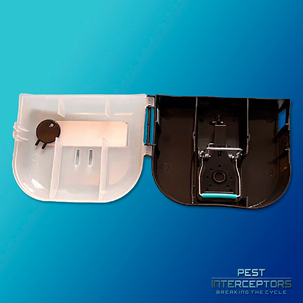 1 x Mouse Bait Station with the Pest Interceptors Blue Bar Mouse Trap included!