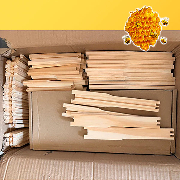 National DN4 Brood + SN4 Super Frames with Wired Beeswax Foundation – Assembly Pack