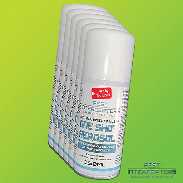 6 x ONE SHOT AEROSOL INSECTICIDAL SPACE FOGGER by Pest Interceptors