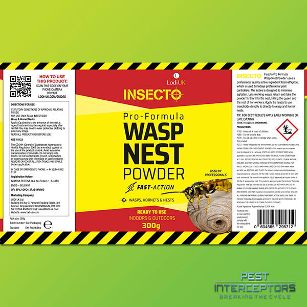 Wasp Nest Powder - Fast-Action (used by professionals) 300g