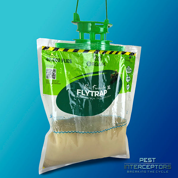 Non-Toxic Fly Trap 2 Pack - For use on farm buildings, animal housing, livestock pens, gardens, waste areas and industrial sites.