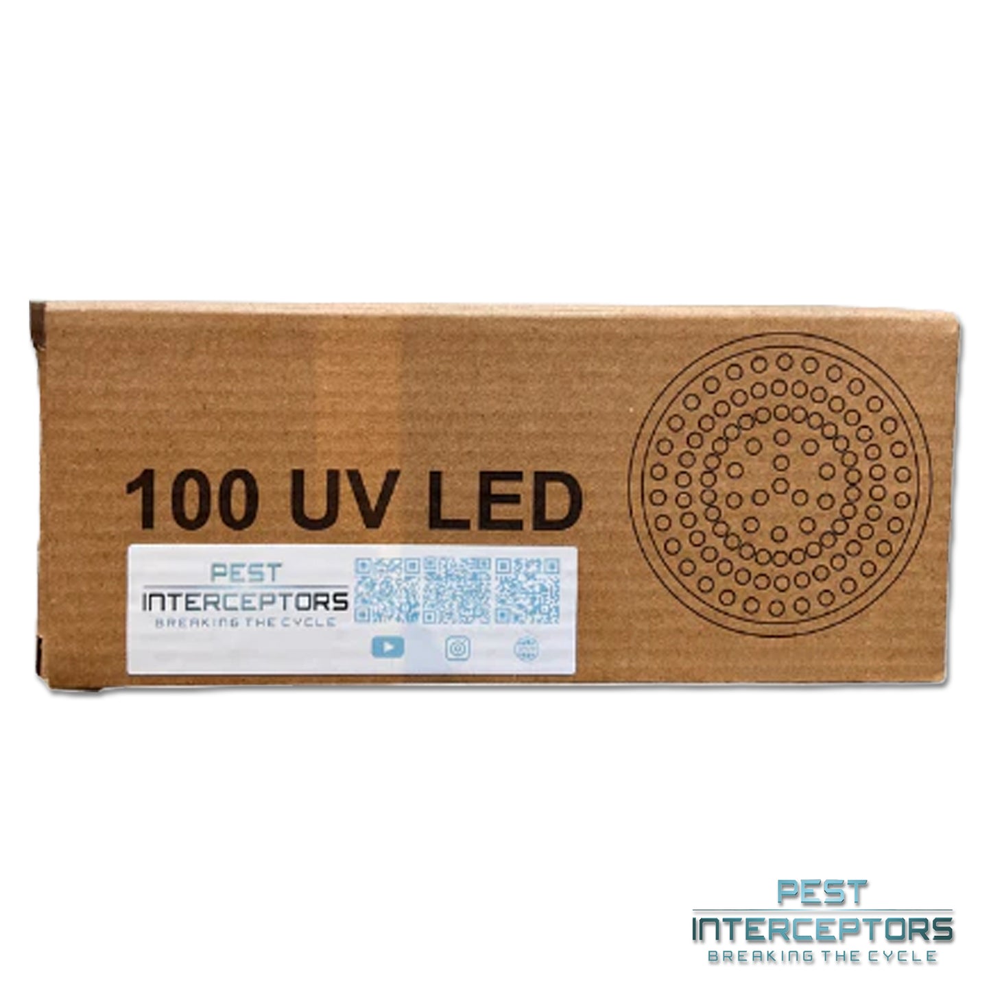 UV Torch Light Blacklight Flashlight (100 LED) for Tracking Rodents - Rats/Mice/Squirrels for Tracing Pests Inside Home