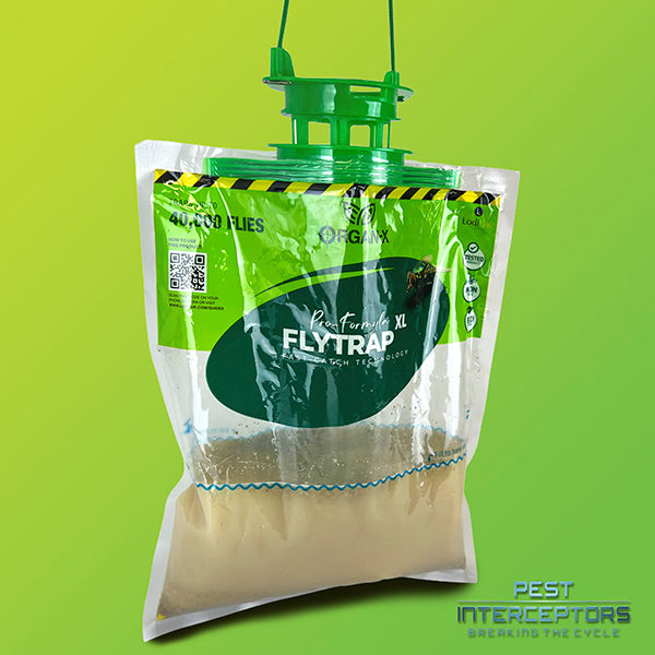 Non-Toxic Fly Trap 2 Pack - For use on farm buildings, animal housing, livestock pens, gardens, waste areas and industrial sites.