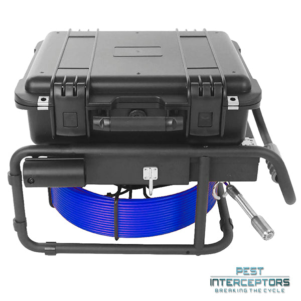 Pest Interceptors Sewer Inspection Camera 23mm - For use in drainage inspections 30 metre reel BLUE cable (5.2mm cable thickness)IP68