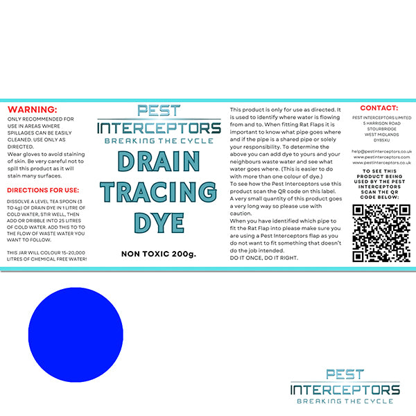 DRAIN DYE 200G (BLUE)