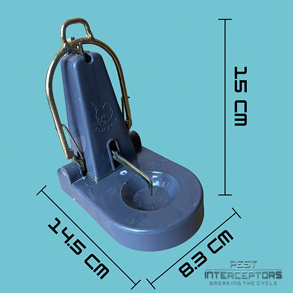 Pest Interceptors - 2 Pack Heavy Duty 'L' Shape NANO, Tombstone Traps, Reusable Easy To Set and Use for Rats & Mice