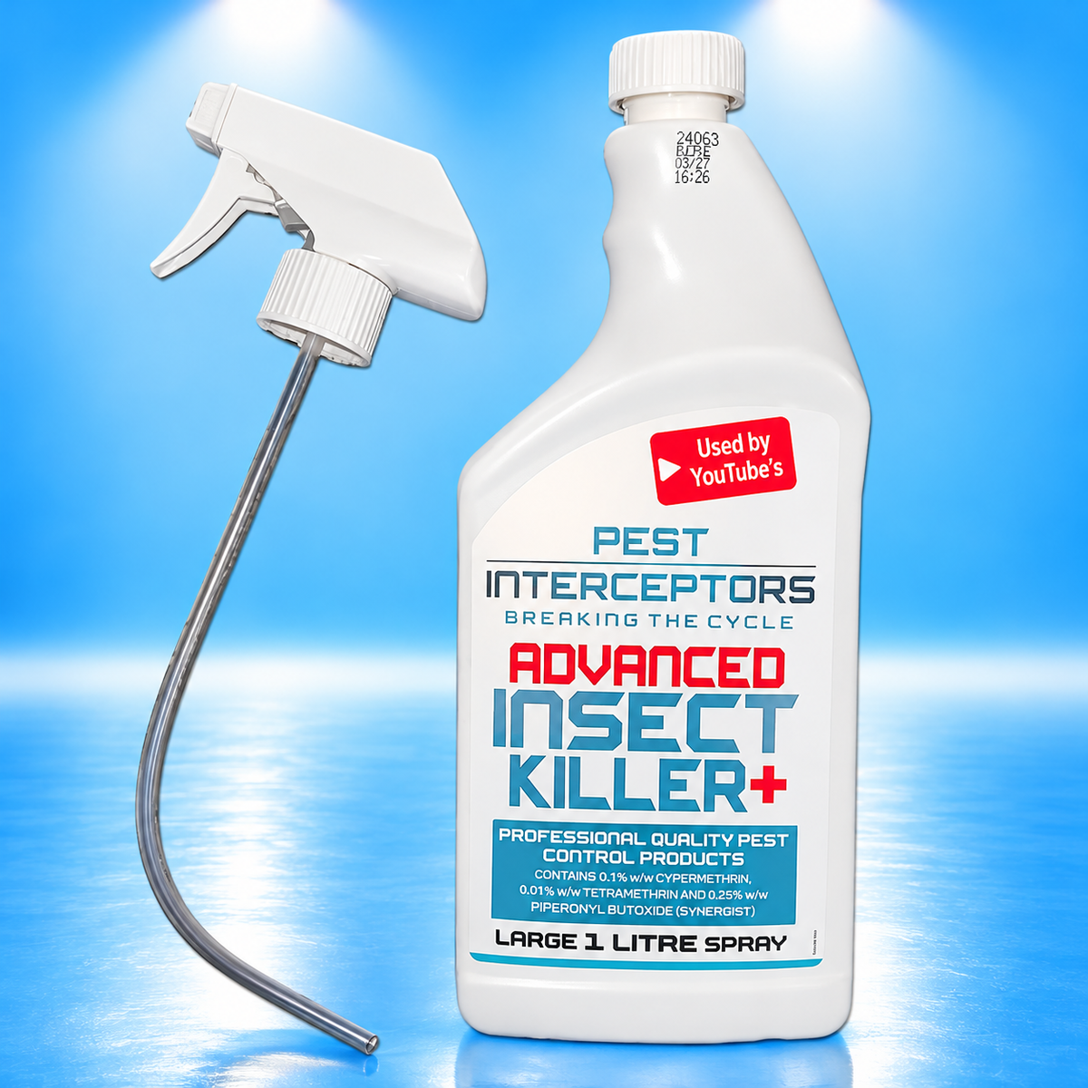 ADVANCED INSECT KILLER 1 Litre + 3 active ingredients including an IGR! By Pest Interceptors (1 bottle)