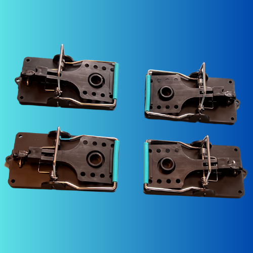 4x Rat Traps - The Blue Bar Snap Back Rat Trap from Pest Interceptors!