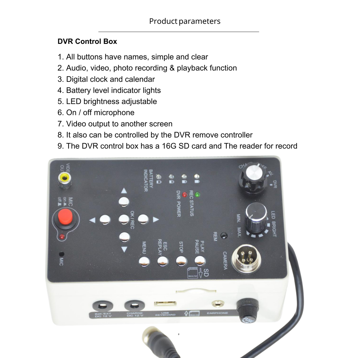 Sewer inspection camera 23mm - For use in drainage inspections 30 meter reel BLUE cable IP68