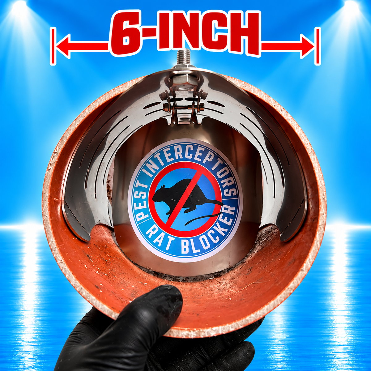 6 inch RAT FLAP + Fitting pole BARGAIN BUNDLE