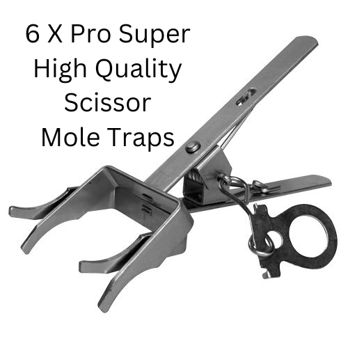 6 X Scissor Mole Traps HIGH QUALITY PROFESSIONAL TRAPS