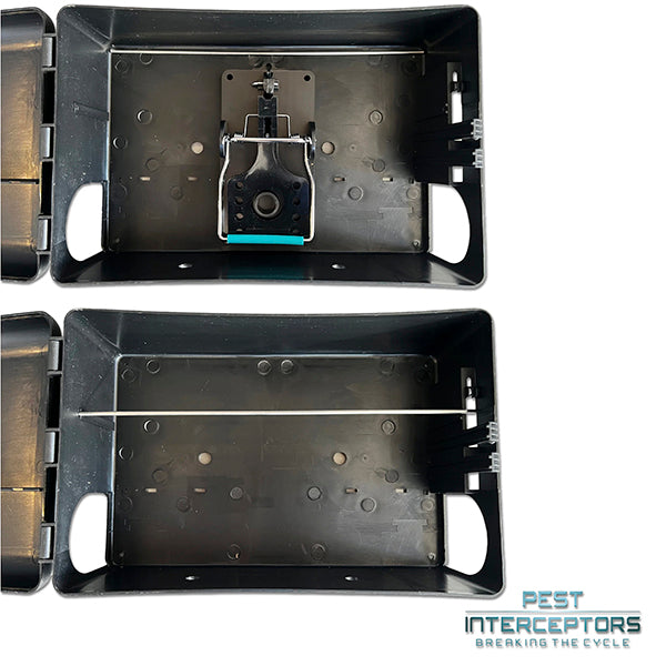 Rat Bait Stations x 4 + Blue Bar Rat Trap x 4 Included, Tamper-proof, Child-safe, pet-safe - 4 Pack from Pest Interceptors V2
