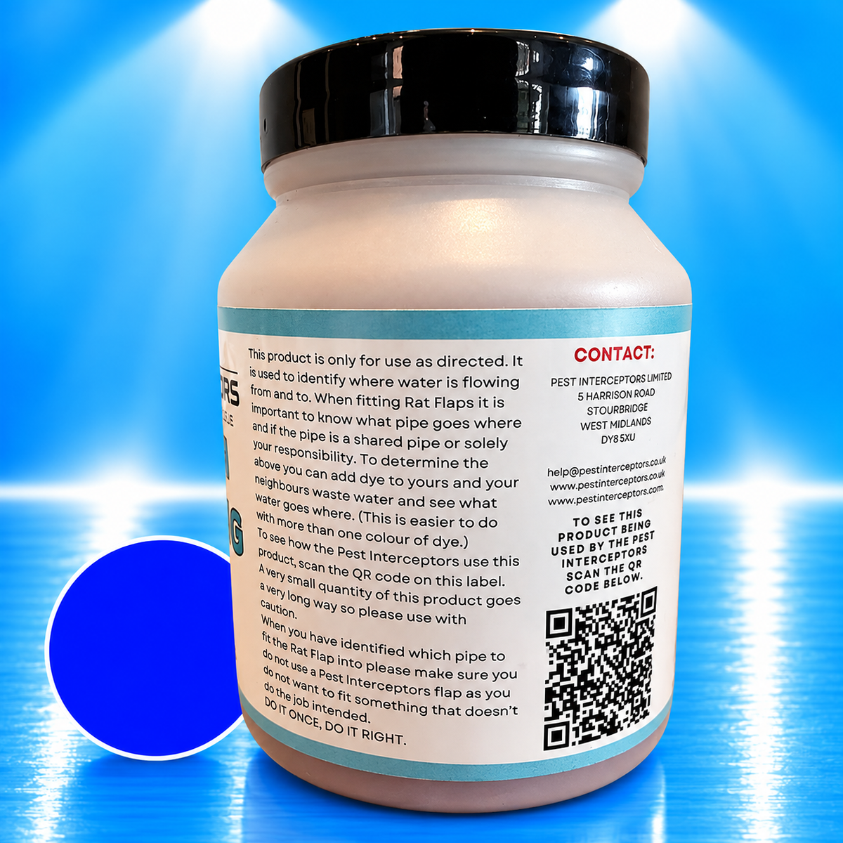 DRAIN DYE 200G (BLUE)