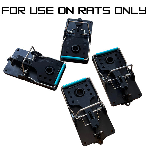 4 x Rat Traps - The Blue Bar Snap Back Rat Trap from Pest Interceptors!