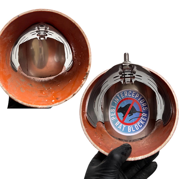 4 inch Stainless Steel Non-Return Valve Rat Blocker (1)