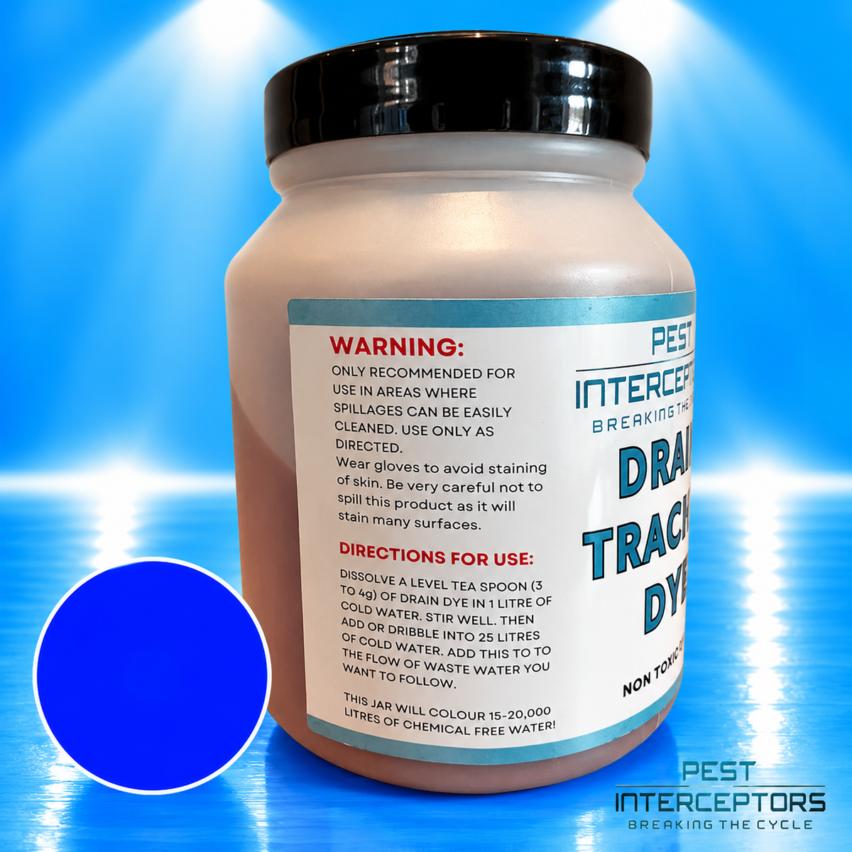 DRAIN DYE 200G (BLUE)