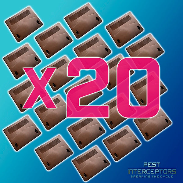20 x Rat Bait Stations ideal for Pest Control contracts suitable for indoor and outdoor use - Tamper proof - from Pest Interceptors
