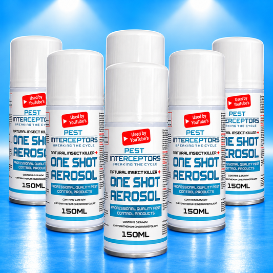 6 x ONE SHOT AEROSOL INSECTICIDAL SPACE FOGGER by Pest Interceptors