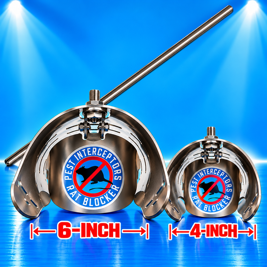 BARGAIN BUNDLE! 6 & 4 inch RAT FLAPS + Fitting pole
