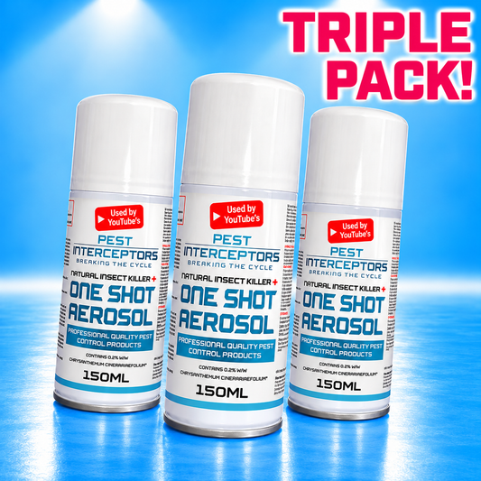 3 x One-Shot Aerosol Insecticidal Space Fogger by Pest Interceptors